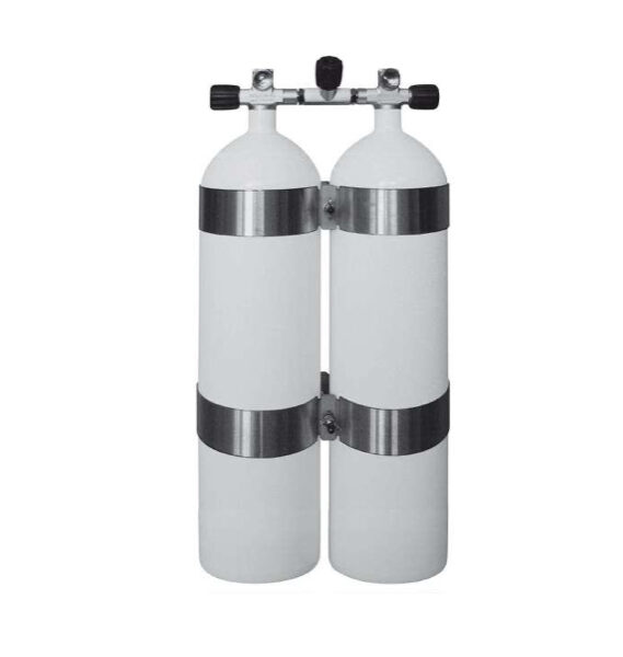 Dobbel 12l  Flaskesett 232 bar Concave