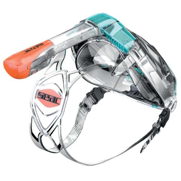 MASKESTROPP SEAC LIBRA FF MASKE, KLAR/ORANGE
