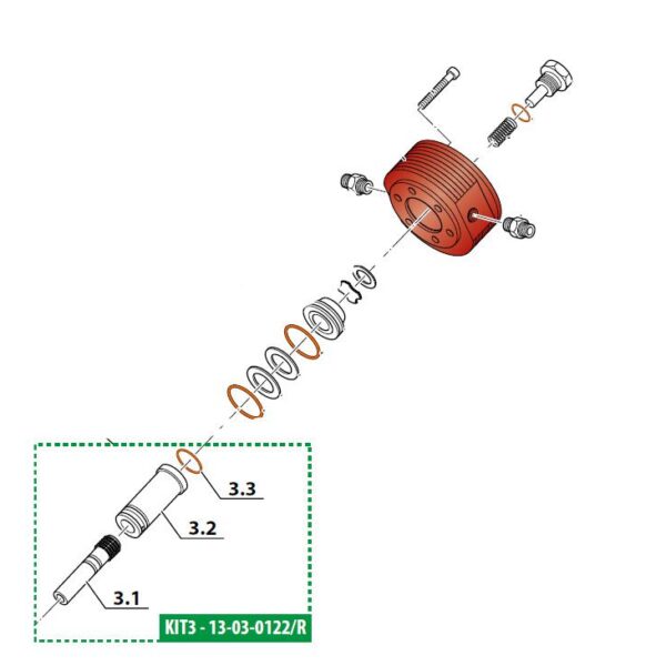Coltri MCH-8-11-13-16-18 service kit stempel 3.trinn