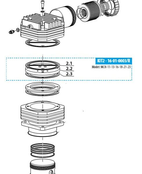 Coltri MCH-11-13-16-18-21-23 ventilplate + pakninger 1.trinn