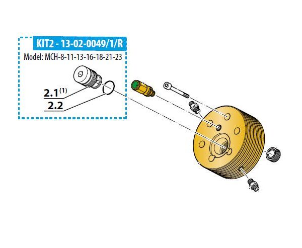 Coltri MCH-8-11-13-16-18-21-23 trykkventil 2.trinn